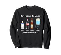 The 4 Bottles of Life Funny Party Sauf Alcohol Saying Sweatshirt