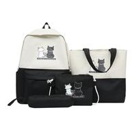 The 4-piece backpack is made of lightweight canvas and has reinforced seams to improve the connection between the shoulder straps and the backpack. Large backpacks for men, black, 40, Duffel Backpacks