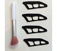 The 4-Piece Eyeshadow Aid Includes A Makeup Brush, And The Environmentally Friendly Material Can Be Reused. It Is Suitable For Novices In Beauty And Daily Makeup.