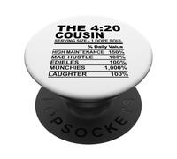 The 420 cousin dope soul nutrition fact funny weed men PopSockets Adhesive PopGrip