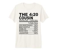 The 420 Cousin dope Soul Nutrition fact Funny Weed Men Premium T-Shirt