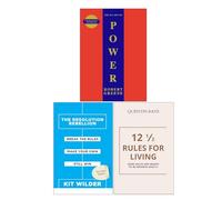 The 48 Laws Of Power, The Resolution Rebellion & 12 1/2 Rules For Living 3 Books Collection Set