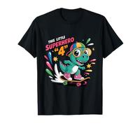 The 4th Birthday of This Tiny Dinosaur Perfect 4 Years Boy T-Shirt