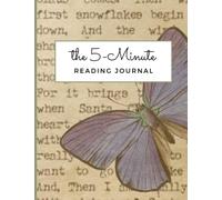 The 5-Minute Reading Journal Typewriter Butterfly: Typed Print Pattern Book Tracker Journal, Reading Logbook Ephemera, Light Academia Reading Notebook for Students, 100 8.5x11 Pages