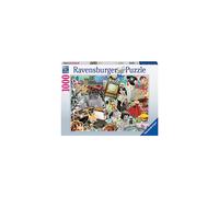 The 50s 1000 Piece Jigsaw Puzzle for Adults and Kids 12 Years Up - Retro Nostalgia 1950s