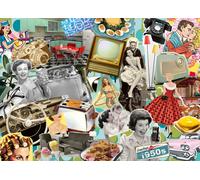 Ravensburger The 50s 1000 Piece Jigsaw Puzzle for Adults and Kids 12 Years Up - Retro Nostalgia 1950s