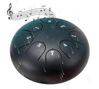 The 6-Inch Rain Drum - Experience Nature's Calm In Your Own Garden, Built To Last(Black)
