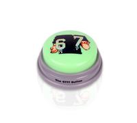 The 67 Button - Meme Sound Button Brainrot Gag Gift | Slime Green, Satisfying Click, Enhanced Sound, Anti-Slip Grip Feet | Funny Novelty Desk Toy for Teens Gen Z | Six Seven 6 7 Birthday Office Gift