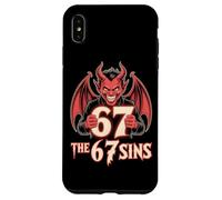The 67 Sins Devil Demon Horns Wings Number 67 Case for iPhone XS Max