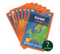 The 7 continents, an extraordinary journey cards - Pack of 7 Multicoloured one size