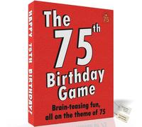 The 75th Birthday Game, the perfect Happy 75th Birthday gift whether you need 75th birthday gifts for men or 75th birthday gifts for women.