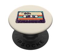 The 80s Cassette Tape Retro 70s 90s Music Men Women Kids PopSockets Adhesive PopGrip