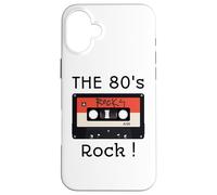 The 80's Rock ! Shirt Cassette Tape Black Print Case for iPhone 16 Plus