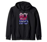 The 80's were totally rad style birthday 80's party theme Zip Hoodie