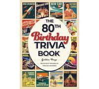 The 80th Birthday Trivia Book: 300 Fun Large-Print Trivia Questions and Journaling Prompts: A Perfect Gift for Seniors to Spark Laughter and Keep Minds Sharp