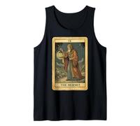 The 9 High Hermit Tarot Card IX Vintage Occult Design Tank Top