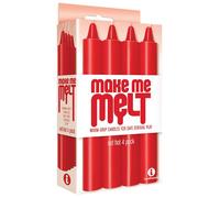 Icon Brands Make Me Melt Sensual Candles, Red IC2324-2