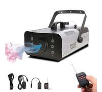 The 900W Fog Machine Features Six Rgb Lights, Producing 18,000 Cubic Feet of Output Per Minute. with a 1-Litre Capacity and a Remote Control Range of 10 Metres, It Is Ideal for Parties