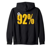 The 92% Black Business Owner Afro African Zip Hoodie