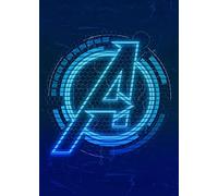The A Badge Marvel Logo American Superhero Avengers Print Poster Wall Art Picture A4 +