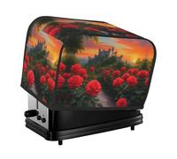 The A beautiful castle toaster cover is suitable for 2 small toaster covers with wide slots and comes with a storage pocket to meet diverse baking needs.