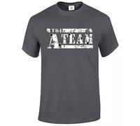 The - A - Team - Logo Bullitt Men's T-Shirt/Game/Green/Hole/Funny(Charcoal,L)