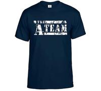 The - A - Team - Logo Bullitt Men's T-Shirt/Game/Green/Hole/Funny(Navy,XL)