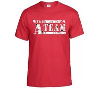 The - A - Team - Logo Bullitt Men's T-Shirt/Game/Green/Hole/Funny(Red,M)