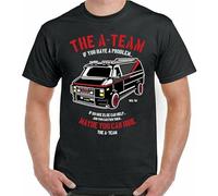 The A-Team T-Shirt Mens Van Funny 80'S Tv Program Show Mr-T Unisex Top Black 3XL