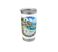 The Abacos, Marsh Harbor, Bahamas, Lighthouse, Conch, Reef Stainless Steel Insulated Tumbler