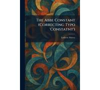 The Abbe Constant (Correcting Typo 'Constatnt')