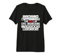 The ABCs of Civil Engineer Loves Engineering Civil Engineer Premium T-Shirt