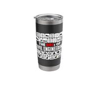 The ABCs of Civil Engineer Loves Engineering Civil Engineer Stainless Steel Insulated Tumbler