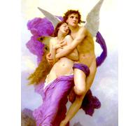The Abduction of Psyche - William-Adolphe Bouguereau - Large Notebook: 120 Lined Pages, College Ruled, 8.5"x 11" Journal Diary Notepad