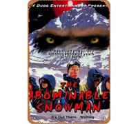 The abominable Snowman Movie Poster Retro Metal Tin Sign Wall Home Wall Art Metal Tin Sign,cave,bar,Club, Metal Tin Sign 8x12 Inches