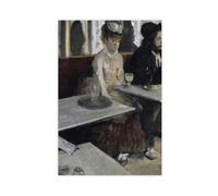 The Absinthe Drinker by Edgar Degas C.1875-76 Impressionism Art Print Canvas Poster Bedroom Decor Landscape Office Room Decor Gift 12x18inch(30x45cm)