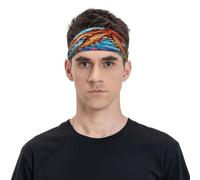 The Abstract Colored Octopus Unisex Sports Sweatband Headband, Breathable and Moisture, Suitable Running Cycling Yoga Waiting for Sports.