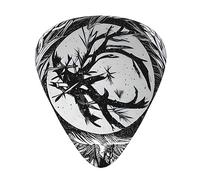 The Abstractionist Tree Multi-Thickness Guitar Pick Set 12 Pieces Clear Tone Comfortable Feel Strong Wear Resistance And Toughness Comes With Transparent Box