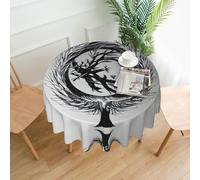 The Abstractionist Tree Round Tablecloth, 60 Inches (About 152.4 Cm),#Indoor And Outdoor Tablecloths For Kitchen Parties.