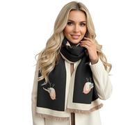 The Accessory Co. Robin Gifts Women Blanket Scarf, Robin Scarf - Thick Ladies Cashmere Scarves, Long Large Oversize Shawl Wrap - Gift for Her, Ladies Bird Christmas Winter Scarf