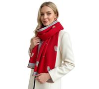 The Accessory Co. Women's Blanket Scarf, Thick Warm Ladies Scarves, Long Large Oversized Soft Shawl Wrap, Gifts for Women, Winter Wool Scarf, Colourful Rainbow (Robin Royal Red)