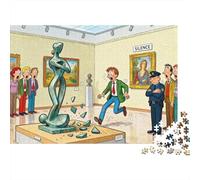 The Accidental Art Gallery Mishap Wooden Jigsaw Puzzle Waterproof 1000 Piece Puzzles for Adults Gifts Challenging And Brainteasing Home Decoration