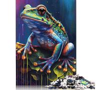 The According Frog Jigsaw Puzzles Puzzle for Adults Kids. 1000 Piece Great Gifts Challenge Toy Educational Games Home Decoration for Educational Games Gifts 1000pcs (75x50cm)
