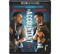 The Accountant 2 - Ben Affleck- 4K UHD Blu-ray - New & Sealed