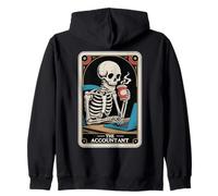 The Accountant Tarot Card Funny Accounting CPA Bookkeeper Zip Hoodie