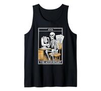 The Accountant Tarot Card Funny Skeleton Accounting Tank Top