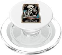 The Accountant Tarot Card Skeleton Accounting CPA Bookkeeper PopSockets PopGrip for MagSafe