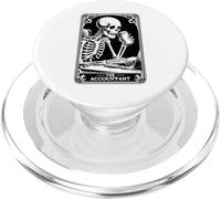 The Accountant Tarot Card Skeleton Accounting CPA Bookkeeper PopSockets PopGrip for MagSafe