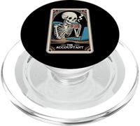 The Accountant Tarot Card Skeleton Accounting CPA Bookkeeper PopSockets PopGrip for MagSafe