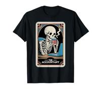 The Accountant Tarot Card Skeleton Accounting CPA Bookkeeper T-Shirt